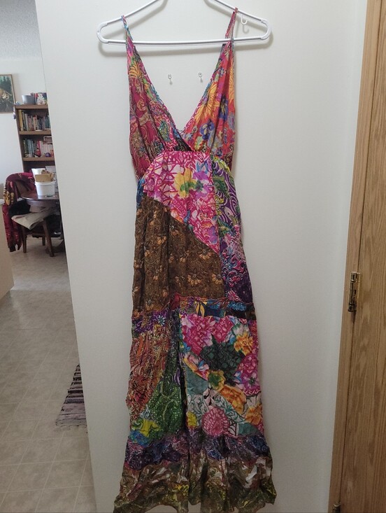 Dresses & Skirts - Bohemian Patchwork Maxi Dress - Multicolor